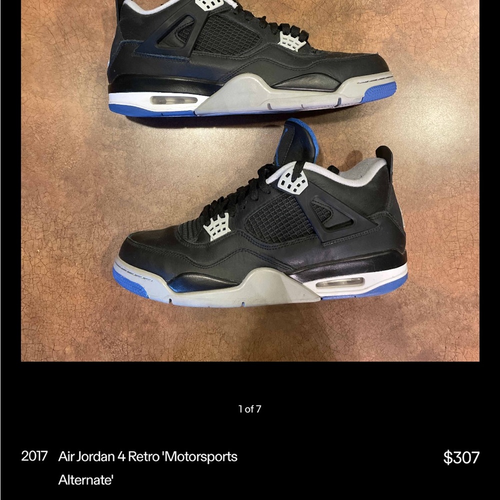 AIR JORDAN 4 alternative motorsport 2017 SIZE 11.5 Great condition great deal.